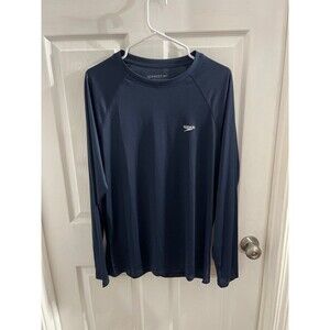Speedo Easy Long Sleeve Loose Fit Swim Tee Size S Navy New With Tags